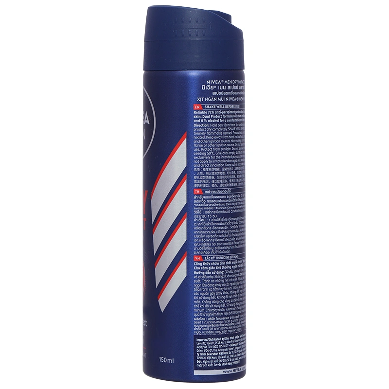 Xịt khử mùi Nivea Men Dry Impact cho nam chai 150ml - 3